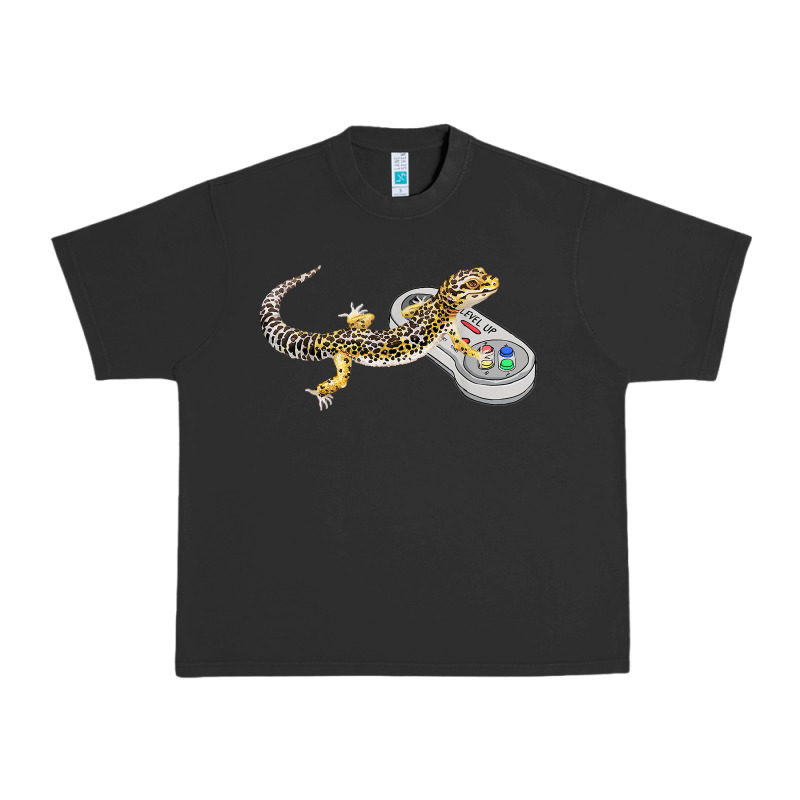 Leopard Gecko Playing Video Game Lizard & Reptiles Gamers T Shirt Urban Heavy Tee by linhVisuals | Teevron