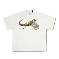 Pistachio leopard gecko playing video game lizard & reptiles gamers t shirt Urban Heavy Tee - linhVisuals