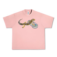 Salmon leopard gecko playing video game lizard & reptiles gamers t shirt Urban Heavy Tee - linhVisuals