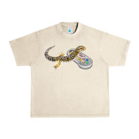 Sandshell leopard gecko playing video game lizard & reptiles gamers t shirt Urban Heavy Tee - linhVisuals