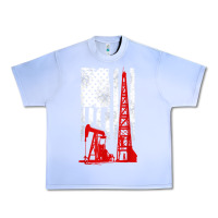 Grape Ice oilfield shirt   us flag oil rig shirt Urban Heavy Tee - linhVisuals