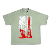 Oil Green oilfield shirt   us flag oil rig shirt Urban Heavy Tee - linhVisuals