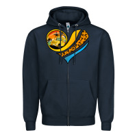 Navy Bus Driver Off Duty Heart Zipper Hoodie - Jasminsmagicworld