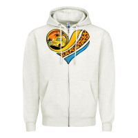 Bus Driver Off Duty Heart Zipper Hoodie | Teevron