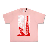 Salmon oilfield shirt   us flag oil rig shirt Urban Heavy Tee - linhVisuals