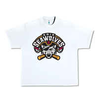 White sport american Urban Heavy Tee - linhVisuals