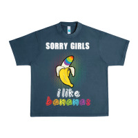Midnight Navy mens sorry girl i like bananas funny lgbt gay pride tshirt gifts Urban Heavy Tee - linhVisuals