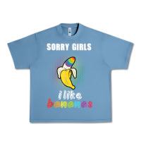 Pebble Blue mens sorry girl i like bananas funny lgbt gay pride tshirt gifts Urban Heavy Tee - linhVisuals