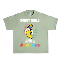 Oil Green mens sorry girl i like bananas funny lgbt gay pride tshirt gifts Urban Heavy Tee - linhVisuals