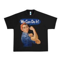 Black rosie the riveter shirt we can do it feminist retro t shirt Urban Heavy Tee - linhVisuals