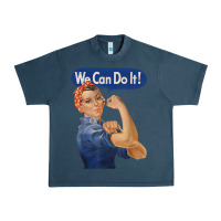 Midnight Navy rosie the riveter shirt we can do it feminist retro t shirt Urban Heavy Tee - linhVisuals