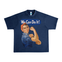 Navy rosie the riveter shirt we can do it feminist retro t shirt Urban Heavy Tee - linhVisuals