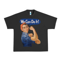 Pigment Black rosie the riveter shirt we can do it feminist retro t shirt Urban Heavy Tee - linhVisuals