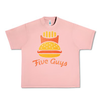Salmon five guys Urban Heavy Tee - linhVisuals