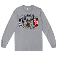 Heather Grey best dad ever Long Sleeve Tee - SublimationCraftShop