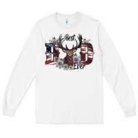 White best dad ever Long Sleeve Tee - SublimationCraftShop