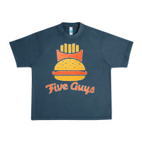 Midnight Navy five guys Urban Heavy Tee - linhVisuals