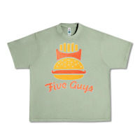 Oil Green five guys Urban Heavy Tee - linhVisuals