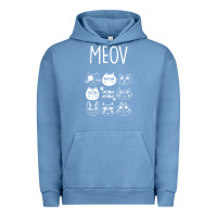 Pigment Pebble Blue Meow Urban Hoodie - Bettercallsaul