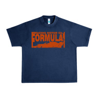 Navy formula 1 Urban Heavy Tee - linhVisuals