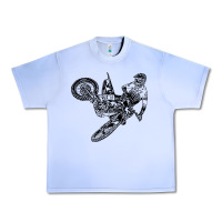 Grape Ice Eli Tomac Jump Illustration Urban Heavy Tee - linhVisuals
