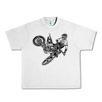 Lunar Rock Eli Tomac Jump Illustration Urban Heavy Tee - linhVisuals