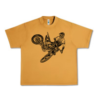 Peanut Butter Eli Tomac Jump Illustration Urban Heavy Tee - linhVisuals
