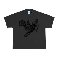 Pigment Black Eli Tomac Jump Illustration Urban Heavy Tee - linhVisuals