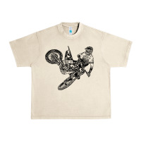 Sandshell Eli Tomac Jump Illustration Urban Heavy Tee - linhVisuals