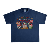 Navy Merry Christmas Urban Heavy Tee - CowhideDigitalArt