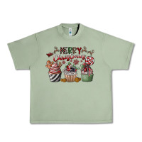 Oil Green Merry Christmas Urban Heavy Tee - CowhideDigitalArt