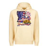 4th Of July  Louisiana Map Premium Hoodie | Teevron