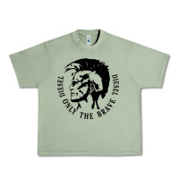 Oil Green diesel only the brave Urban Heavy Tee - linhVisuals