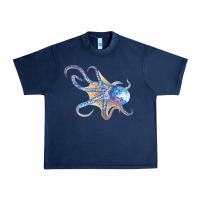 Navy octopus t  shirtoctopus t  shirt Urban Heavy Tee - linhVisuals