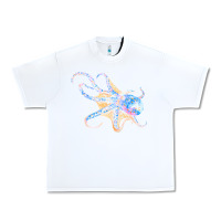 White octopus t  shirtoctopus t  shirt Urban Heavy Tee - linhVisuals