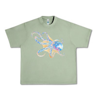 Oil Green octopus t  shirtoctopus t  shirt Urban Heavy Tee - linhVisuals