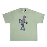 Oil Green futurama bender Urban Heavy Tee - linhVisuals