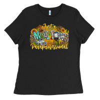 Black just small town paraprofessional Ladies Tee - CowhideDigitalArt