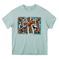 Arona football cross aztec leopard background Heavy Core Tee - RanaPortraitStore
