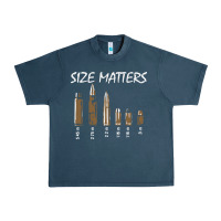 Midnight Navy size matters Urban Heavy Tee - linhVisuals