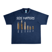 Navy size matters Urban Heavy Tee - linhVisuals
