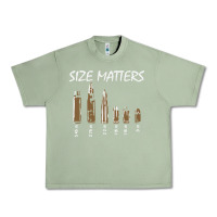 Oil Green size matters Urban Heavy Tee - linhVisuals