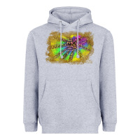 Heather Grey colorful glitter leopard background Heavyweight Hoodie - RanaPortraitStore