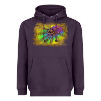 Plum colorful glitter leopard background Heavyweight Hoodie - RanaPortraitStore