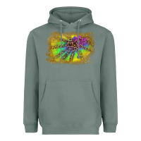 Sage colorful glitter leopard background Heavyweight Hoodie - RanaPortraitStore