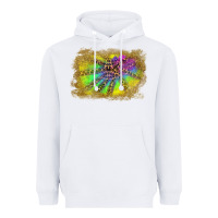 White colorful glitter leopard background Heavyweight Hoodie - RanaPortraitStore