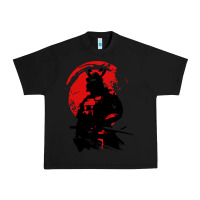 Black samurai warrior Urban Heavy Tee - linhVisuals