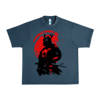 Midnight Navy samurai warrior Urban Heavy Tee - linhVisuals