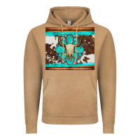 Vintage Camel bull skull and turquoise cowhide tumbler Vintage Hoodie - Artiststas