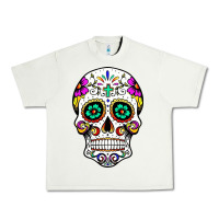 Pistachio sugar skull Urban Heavy Tee - linhVisuals